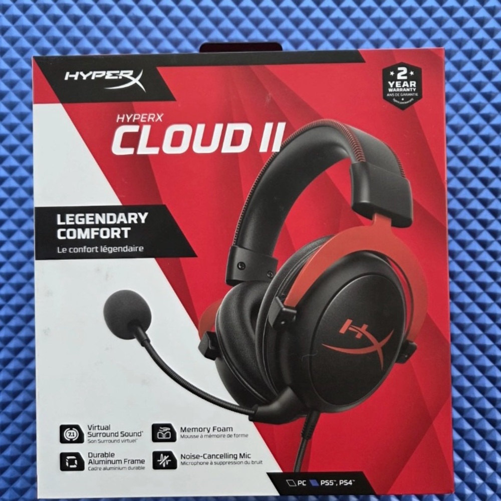 HyperX Cloud II Gaming Headset - Black and Red